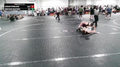 113 lbs Round 1 (4 Team) - Greyson Masters, MF Army vs Adrian Freeland, Storm Wrestling Center B