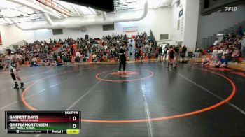 98 lbs Quarterfinal - Garrett Davis, Powell Middle School vs Griffin Mortensen, Cody Middle School