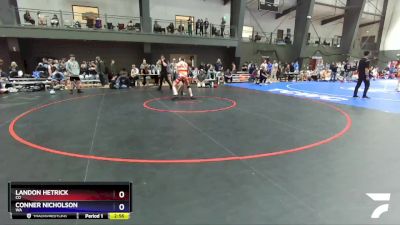 150 lbs Cons. Round 2 - Landon Hetrick, CO vs Conner Nicholson, WA