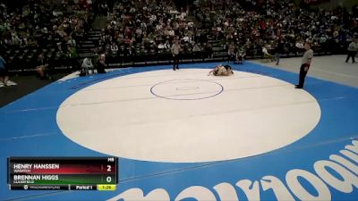 157 lbs Quarterfinal - Henry Hanssen, Wasatch vs Brennan Higgs, Clearfield