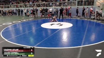 74 lbs Round 3 - Coleman LeClair, Soldotna Whalers Wrestling Club vs Colter Campbell, Anchorage Youth Wrestling Academy