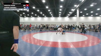 157 lbs Cons. Semis - Preston Crone, Radford Trained vs Carter Campbell, Ironclad Wrestling Club