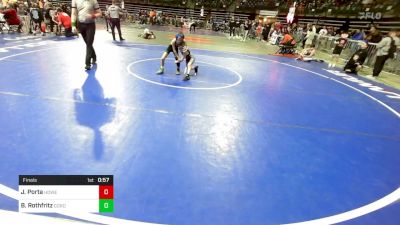 61 lbs Final - Jack Porta, Howell vs Brayden Rothfritz, Cordoba Trained