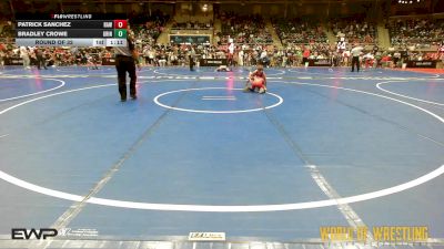 70 lbs Round Of 32 - Patrick Sanchez, Raw Wrestling Club vs Bradley Crowe, Grindhouse