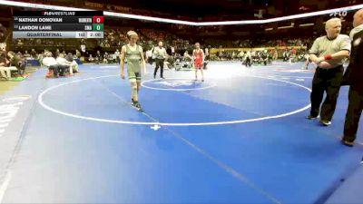 106 Class 3 lbs Quarterfinal - Landon Lane, St. Michael The Archangel vs Nathan Donovan, Warrenton