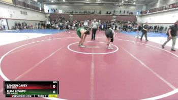 285 lbs Cons. Round 2 - Elias Lovato, Los Alamos vs Landen Cavey, Blue Ridge