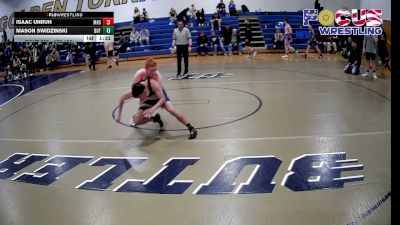 150-158 lbs Round 1 - Isaac Unruh, Mars High School vs Mason Swidzinski, Butler