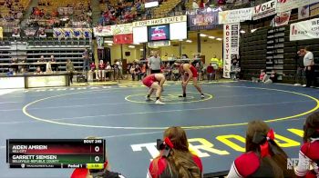 175 lbs Semifinal - Garrett Siemsen, Belleville-Republic County vs Aiden Amrein, Hill City