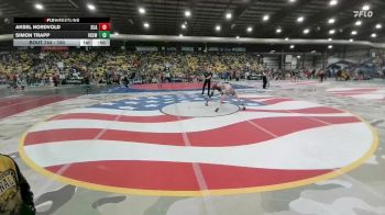 100 lbs Cons. Round 2 - Aksel Nordvold, Stanley County AAU vs Simon Trapp, Valley City Express Wrestling