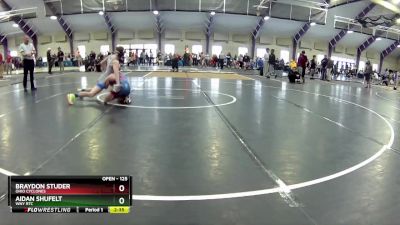 125 lbs Cons. Round 1 - Aidan Shufelt, WNY RTC vs Braydon Studer, Ohio Cyclones