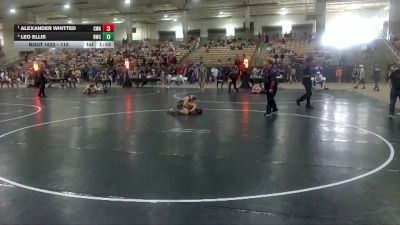 115 lbs Semifinal - Alexander Whitted, Cavalier Wrestling Academy vs Leo Ellis, Rabbit Wrestling Club