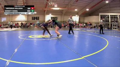 155 lbs Cons. Round 4 - Britoriah Rollison, Sandusky vs Serinity Kinsel, William Henry Harrison High School