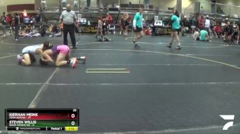 120 lbs Round 5 (6 Team) - Kiernan Meink, Team Gotcha vs Steven Willis, Ragin Raisins WC