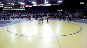 115 lbs Champ. Round 1 - Adessa Stone, Homedale vs Kinzie Williams, American Falls