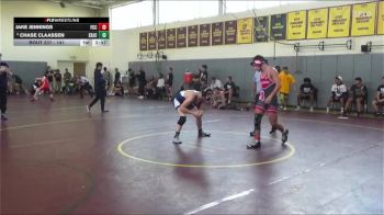 141 lbs Semifinal - Jake Jennings, Fresno City College vs Chase Claassen, Santa Rosa Junior College