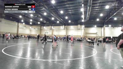 170 lbs Quarterfinal - Nadiane Janvier, Youth Impact Center Wrestling Club vs Alyssa Gerber, Eagles Wrestling Club