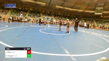 90 lbs Quarterfinal - Abigail LeGrand, Sperry Wrestling Club vs Aron Brannon, Pitbull Wrestling Academy