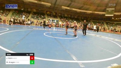 90 lbs Quarterfinal - Abigail LeGrand, Sperry Wrestling Club vs Aron Brannon, Pitbull Wrestling Academy