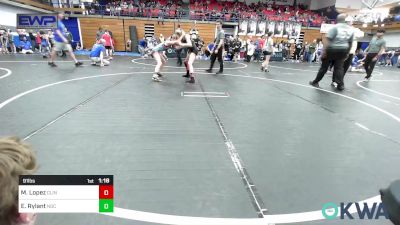 91 lbs Semifinal - Madisson Lopez, Clinton Youth Wrestling vs Emersyn Rylant, Norman Grappling Club