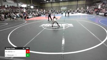 100 lbs Quarterfinal - Matthew DiOrio, Ridge WC vs Emma Marquez, U-town