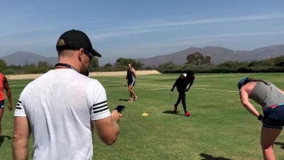 Chris Brown Puts Eagles Through Their Paces