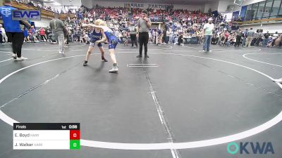 73 lbs Final - Ezekiel Boyd, Harrah Little League Wrestling vs Jaxon Walker, Harrah Little League Wrestling