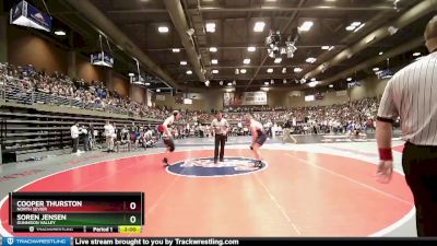 2A 190 lbs Cons. Round 3 - Cooper THURSTON, North Sevier vs Soren Jensen, Gunnison Valley