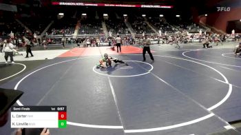 85 lbs Semifinal - Logan Carter, Fairfield vs Kyler Linville, Bozeman WC