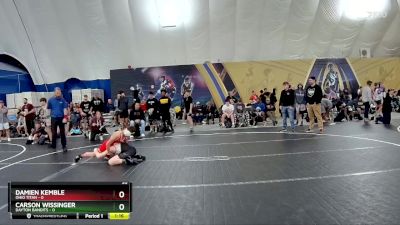 98 lbs Round 7 (8 Team) - Carson Wissinger, Dayton Bandits vs Damien Kemble, Ohio Titan