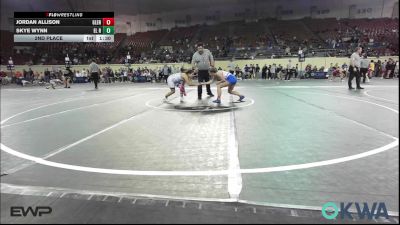 115 lbs 2nd Place - Jordan Allison, Glenpool Warriors vs Skye Wynn, El Reno Wrestling Club