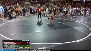 45-46 lbs Round 2 - Patriot Sawyer, Wrecking Crew Wrestling Club vs Jayden Flores, Widefield Wrestling Club