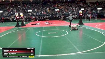 108 lbs Quarterfinal - Grey Burnett, PBG1 vs Brock Beckler, FOWCA