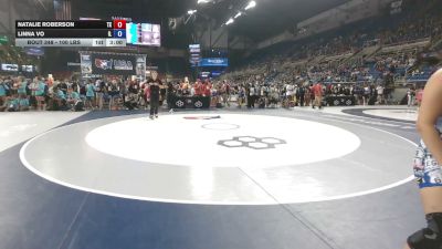 100 lbs Champ. Rd Of 64 - Natalie Roberson, Texas vs Linna Vo, Illinois