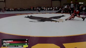 65 lbs Semis (4 Team) - Lola Barrett, St. James vs Ian Nohl, MAHACA