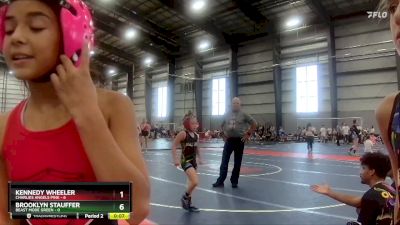 74 lbs Semis - R1 Wb - Addison Ortiz, Charlies Angels Pink vs Pamella Salazar, Beast Mode Green