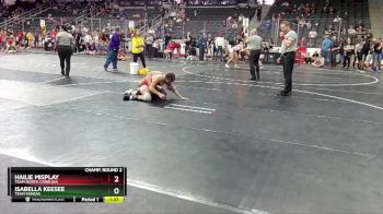 132 lbs Champ. Round 2 - Hailie Misplay, Team North Carolina vs Isabella Keesee, Team Kansas