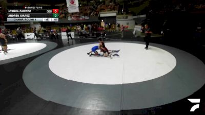 Champ. Round 1 - Joshua Caicedo, Corona High School Wrestling vs Andres Juarez