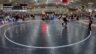 132 lbs Semis & 1st Wb (8 Team) - Zac Bosken, Cleveland High School vs Wyatt Rogers, Dobyns Bennett High School