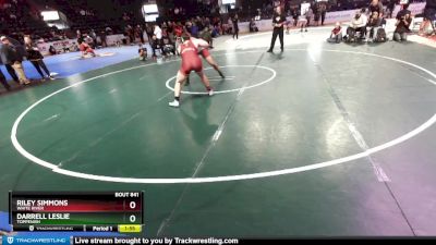 215 lbs Semifinal - Darrell Leslie, Toppenish vs Riley Simmons, White River