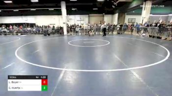 100 lbs Prelims - Luke Boyer, PA vs Chris Huerta, CA