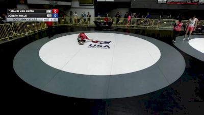 57 lbs Quarters - Makai Van Natta, Hanford Bullpups Wrestling Club vs Joseph Mills, Nor Cal Take Down Wrestling Club