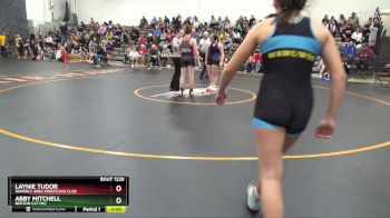 J-5 lbs Cons. Round 1 - Laynie Tudor, Waverly Area Wrestling Club vs Abby Mitchell, Benton Cat Pac