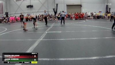 120 lbs Round 1 (8 Team) - Mason Milligan, Dover Bandits vs Andre Gordon, BTS