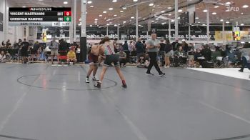 128 lbs Semifinal - Vincent Mastrianni, Team Shutt Garnett Trained - HSC vs Christian Ramirez, Ruthless - HSC