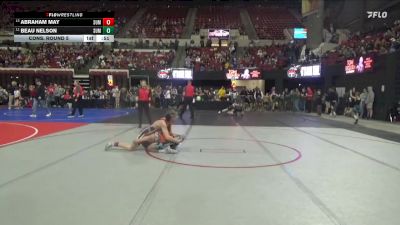 122 lbs Cons. Round 5 - Abraham May, Fairfield Wrestling Club vs Beau Nelson, Malta Mustang Wrestling Club