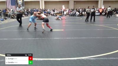 100 lbs Quarterfinal - Jeremiah Zuniga, SoCal Grappling Club vs Jett Corella, Granite WC