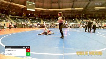 100 lbs Round Of 16 - Raeya Perkins, HURRICANE WRESTLING ACADEMY vs Aspen Walker, Trailblazer Wrestling Club