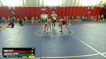 157 lbs Semis & Wb (16 Team) - Brennan Lambin, Geneseo White vs Zeke Petty, Roncalli 2