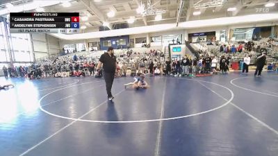 112 lbs 1st Place Match - Casandra Pastrana, Defiant Wrestling Club vs Andelynn Stephensen, Juab Wrestling Club