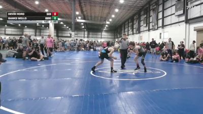 125 lbs Round 1 (6 Team) - Devin Hord, DARKHORSE vs Banks Wells, MIDLOTHIAN MINERS WRESTLING CLUB